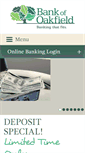Mobile Screenshot of bankofoakfield.com